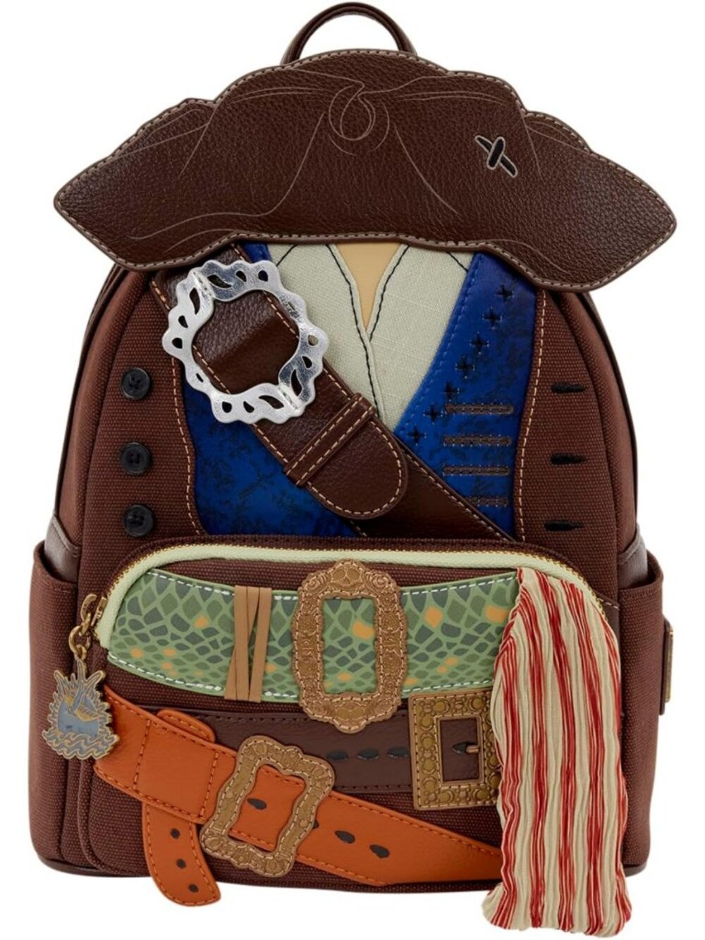 Pirate Cosplay Mini Backpack - Jack Sparrow Design - Perfect for Kids & Adults